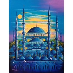 S. A. Noory, 18 x 24 Inch, Acrylic on Canvas, Cityscape Painting, AC-SAN-237 S. A. Noory, 18 x 24 Inch, Acrylic on Canvas, Cityscape Painting, AC-SAN-237